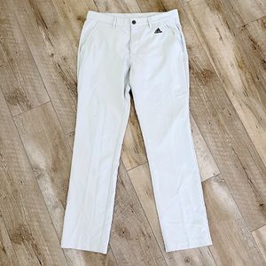 Adidas Mens Golf Pants Gray w/ Black Stripes 32x32